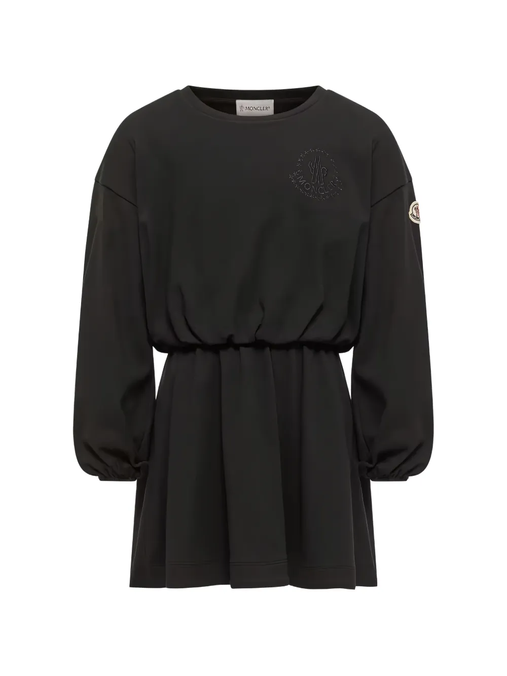 Moncler Enfant jean taille-élastiquée à logo brodé - Noir Moncler Enfant jean taille-élastiquée à logo brodé - Noir