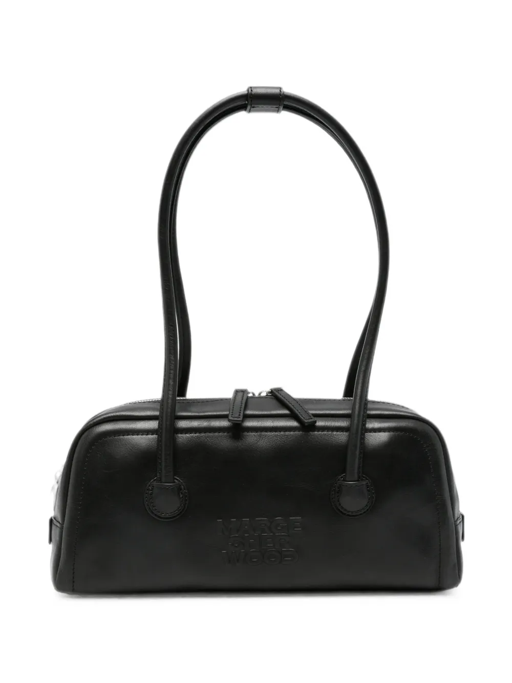 Marge Sherwood logo-debossed leather shoulder bag - Schwarz