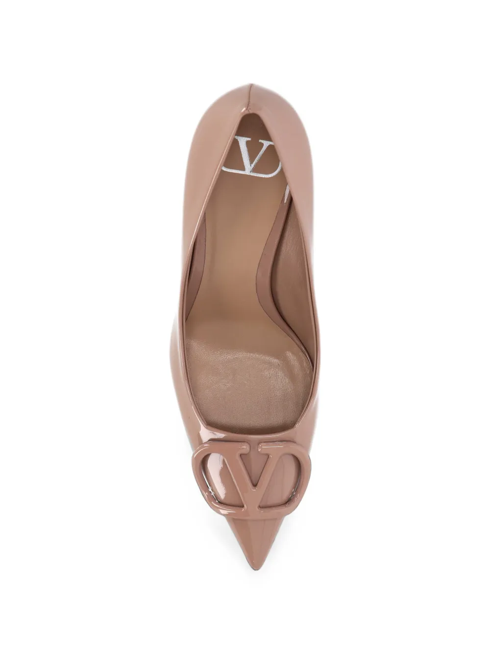Valentino Garavani VLogo Signature patent leather pumps Roze