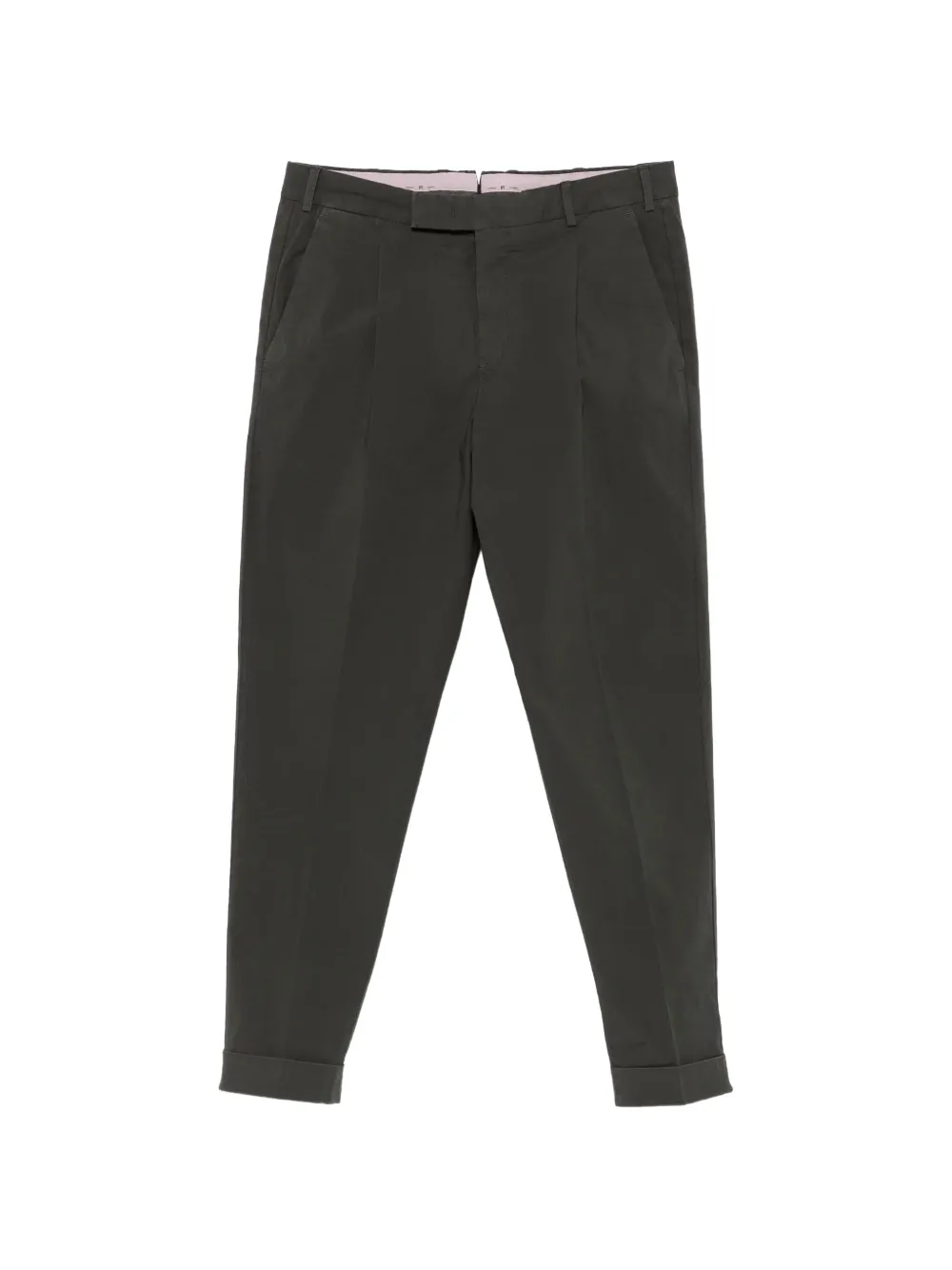PT Torino pleated turn-up trousers - Grün