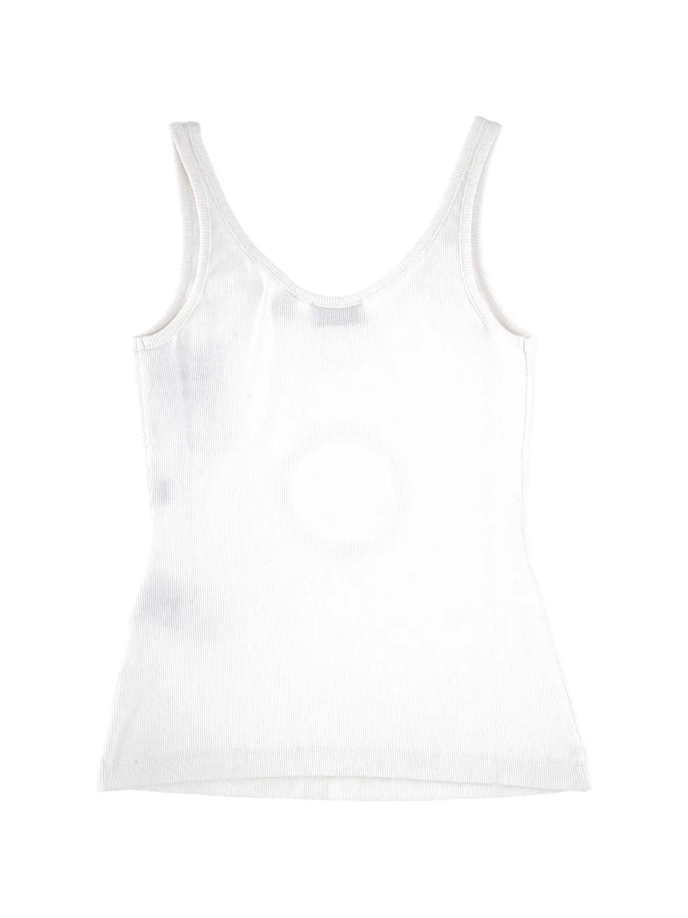 Off-White Ribgebreide top Wit