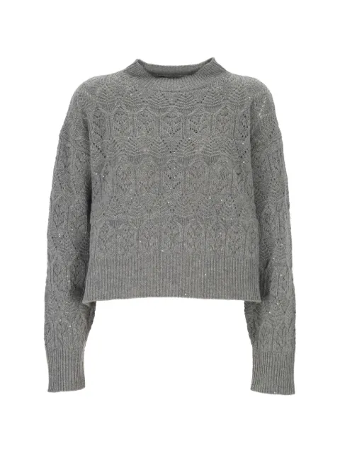 Lorena Antoniazzi jersey con lentejuelas