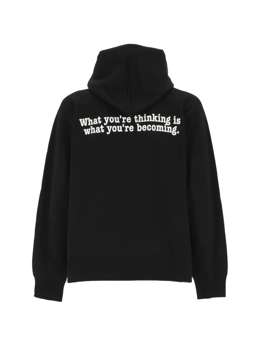 sacai Muhammad Ali oversized hoodie met grafische print Zwart