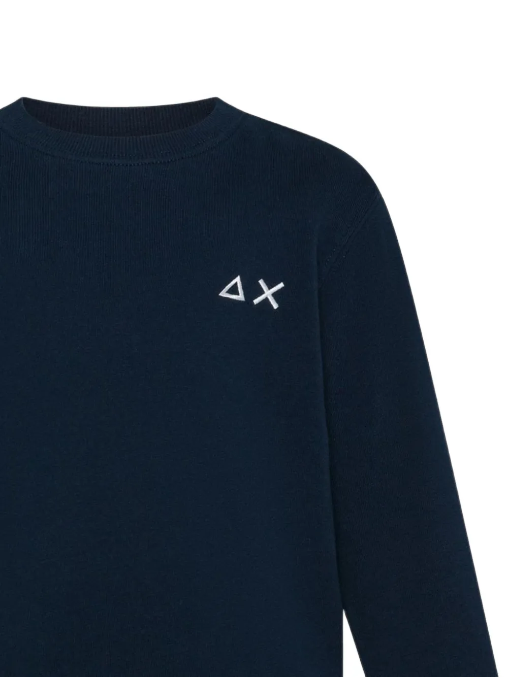 SUN68 KIDS Sweater met geborduurd logo Blauw