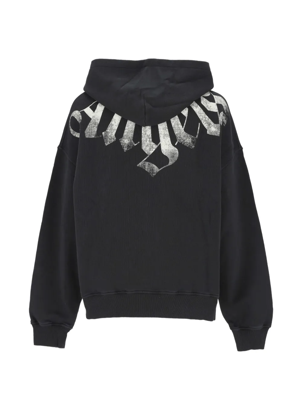 Palm Angels Hoodie met logoprint en rits Zwart