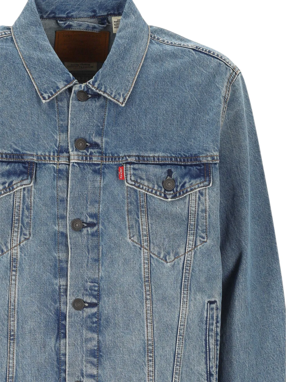 Levi's Trucker button-up denim jacket Blauw