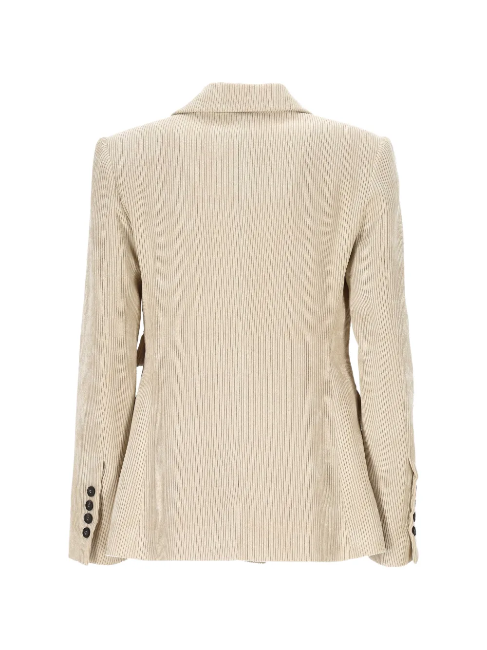 D.Exterior Blazer met enkele rij knopen en ribfluwelen effect Beige