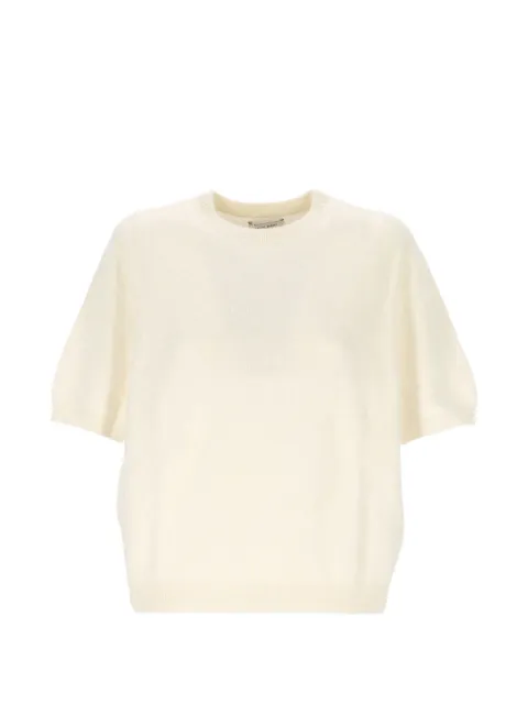 Soft Goat short-sleeve fine-knit cashmere T-shirt
