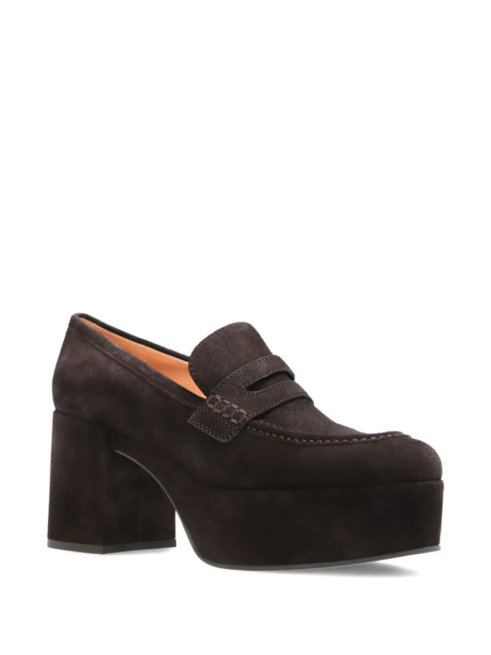 Gianvito Rossi suede platform loafers Bruin
