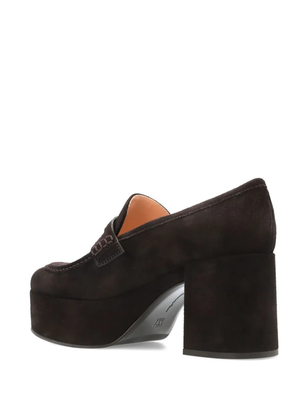 Gianvito Rossi suede platform loafers Bruin