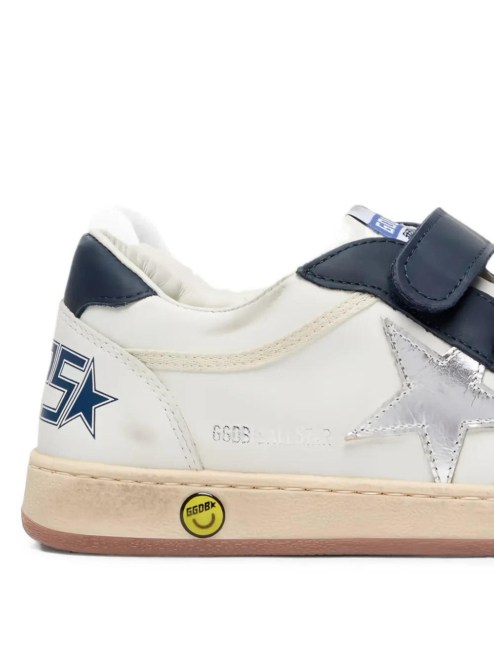Golden Goose Kids Ball Star touch-strap sneakers Wit
