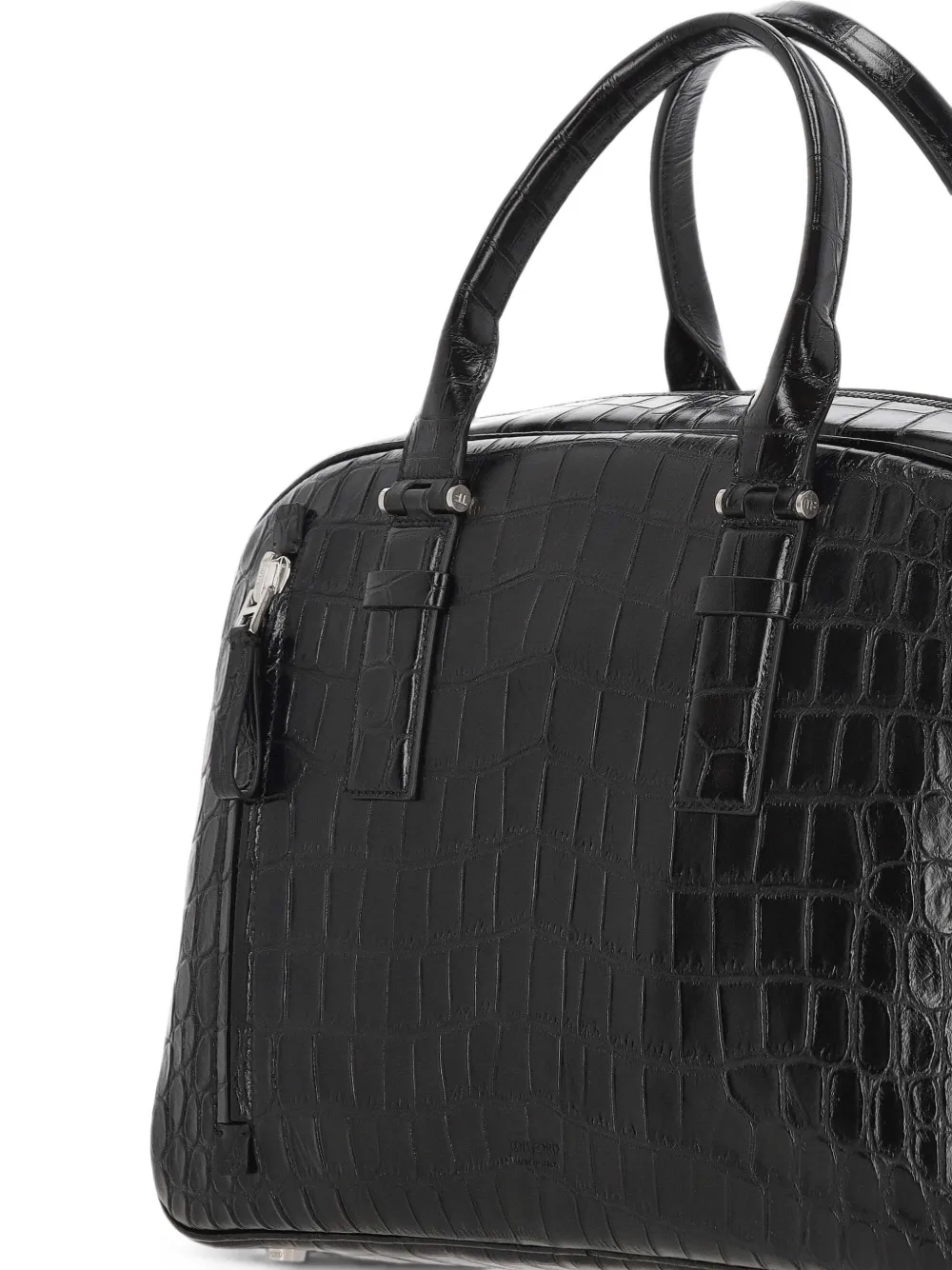 TOM FORD Shopper met krokodillen-reliëf Zwart