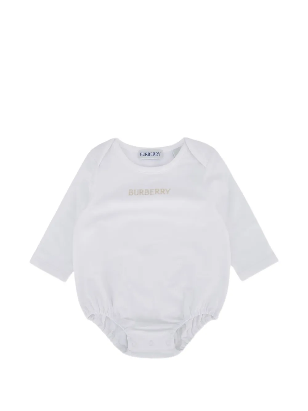 Burberry Kids Drie geruite katoenen-tuinbroekset Beige