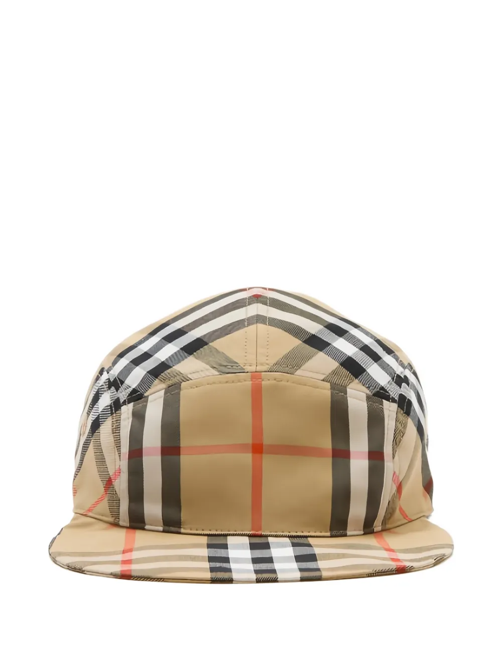 Burberry Kids Drie geruite katoenen-tuinbroekset Beige
