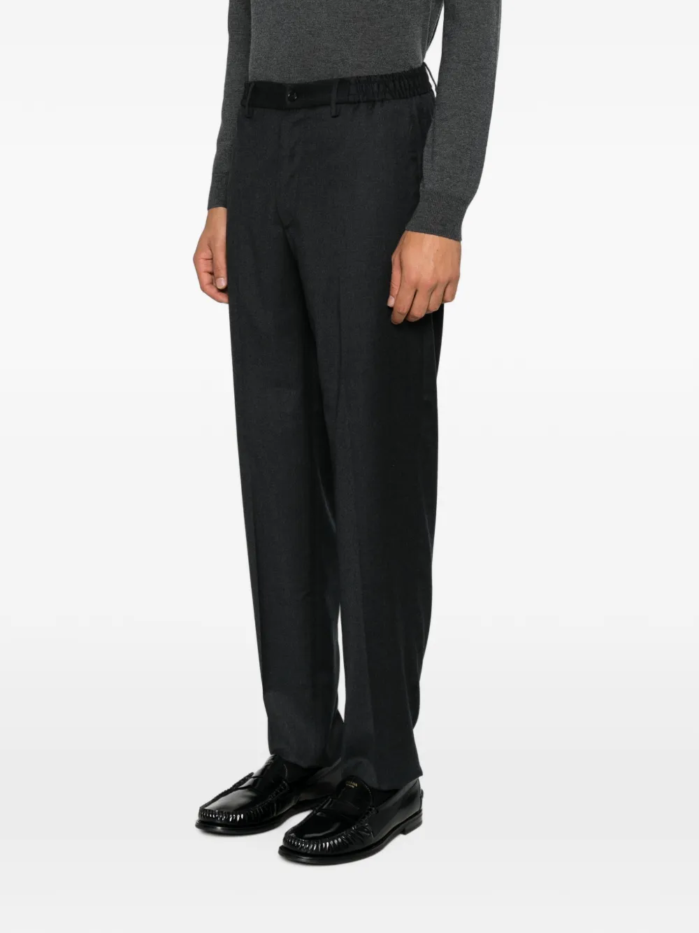 Tagliatore Pantalon met elastische taille Grijs