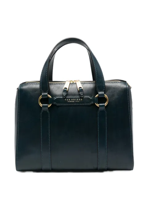 The Bridge logo-stamp leather tote bag