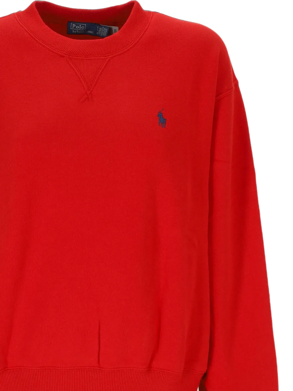 Polo Ralph Lauren Fleece sweater met ronde hals Rood