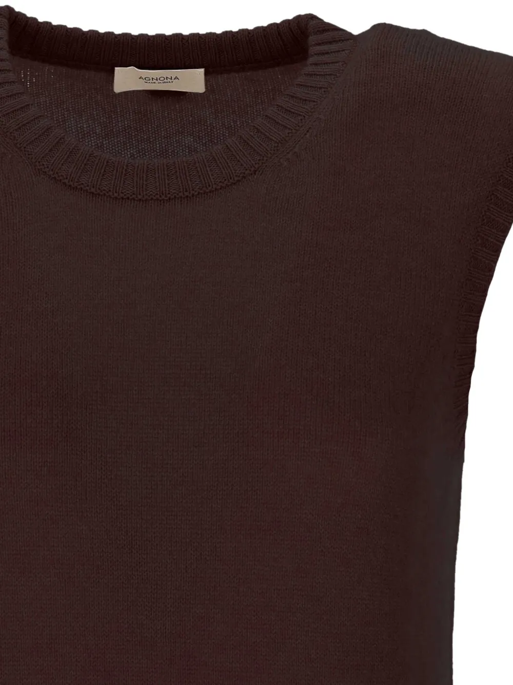 Agnona Gebreide top Bruin