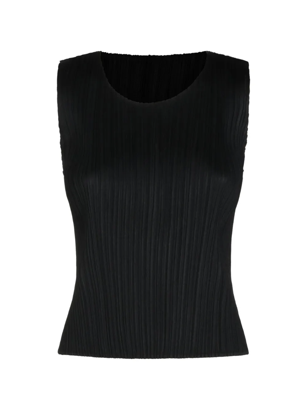 Pleats Please Issey Miyake t-shirt plissée à col italien - Noir Pleats Please Issey Miyake t-shirt plissée à col italien - Noir