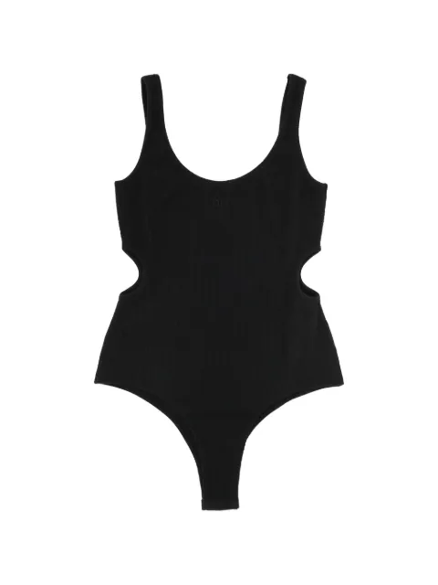 Off-White cut-out ribbed bodysuit