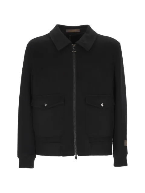 ON THE BUND zip-up bomber jacket
