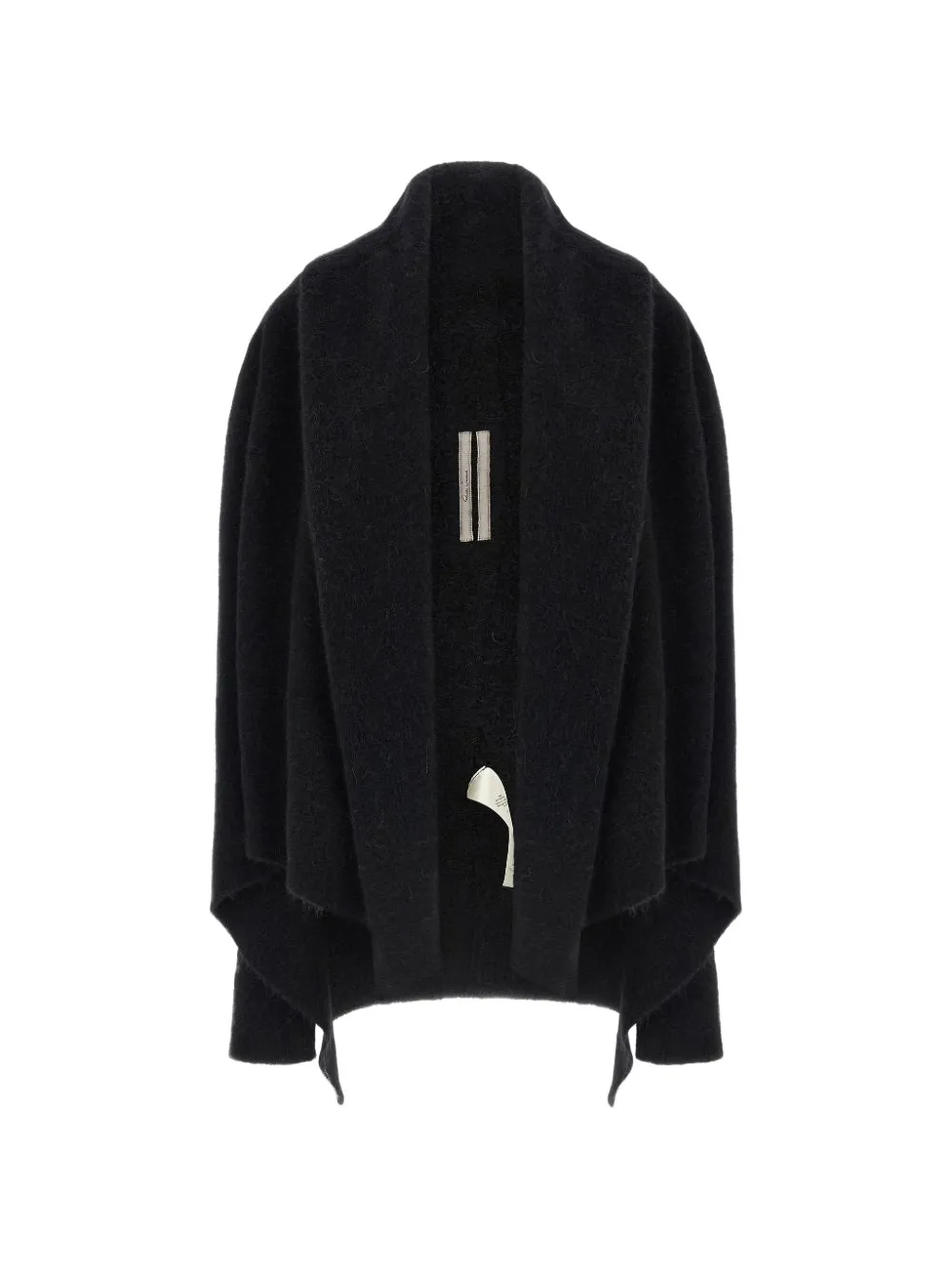Rick Owens draped open-front cape