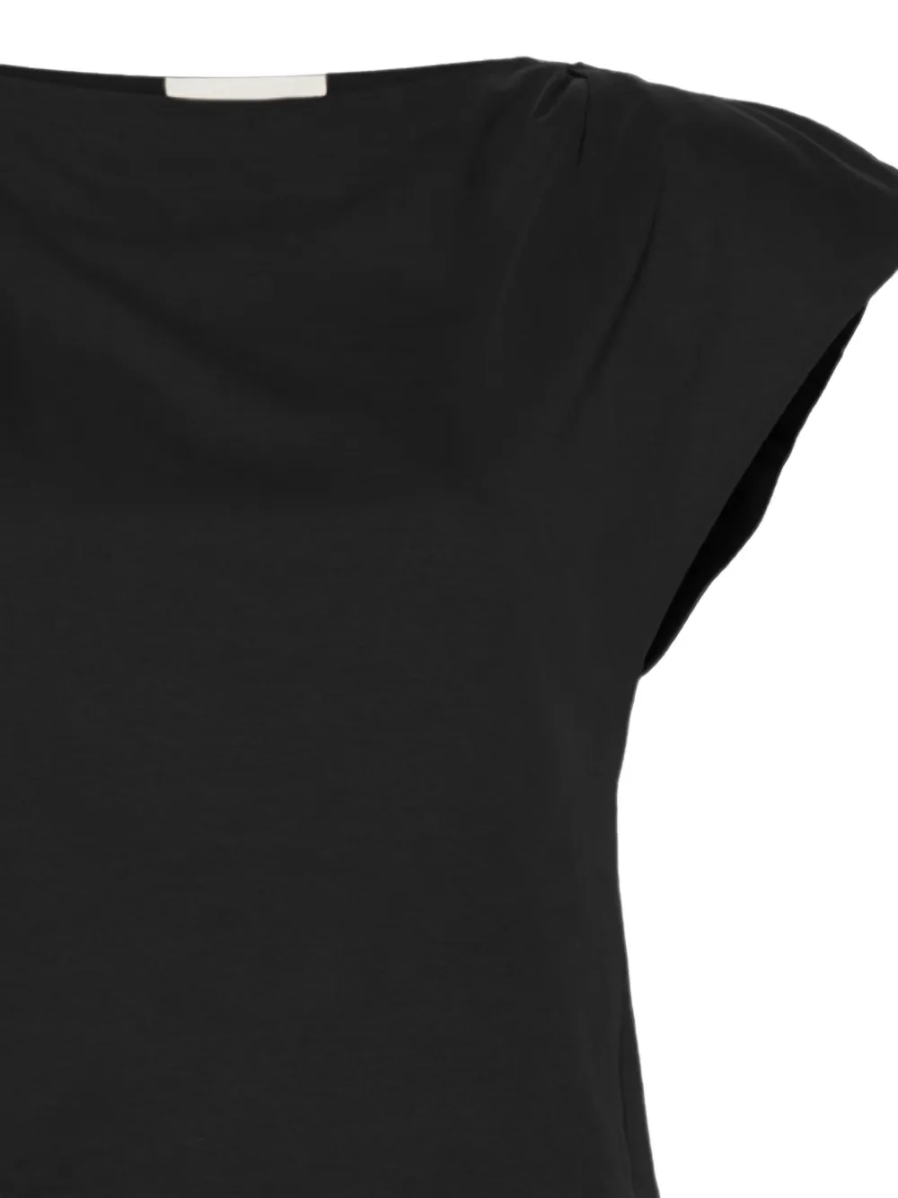 ISABEL MARANT Sebani asymmetrisch T-shirt met korte mouwen Zwart