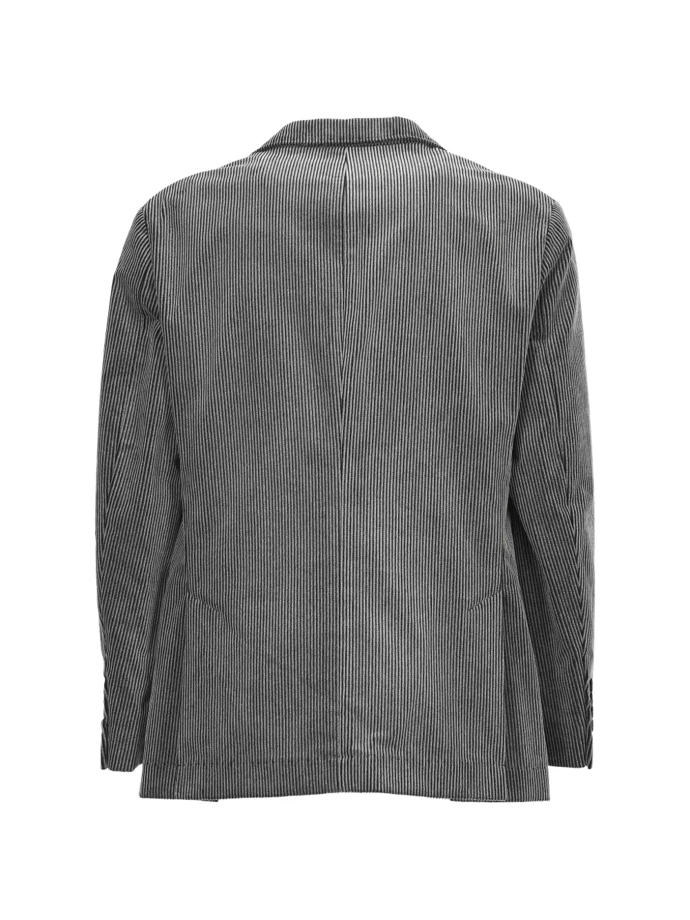 Brunello Cucinelli Ribfluwelen blazer met enkele rij knopen Grijs