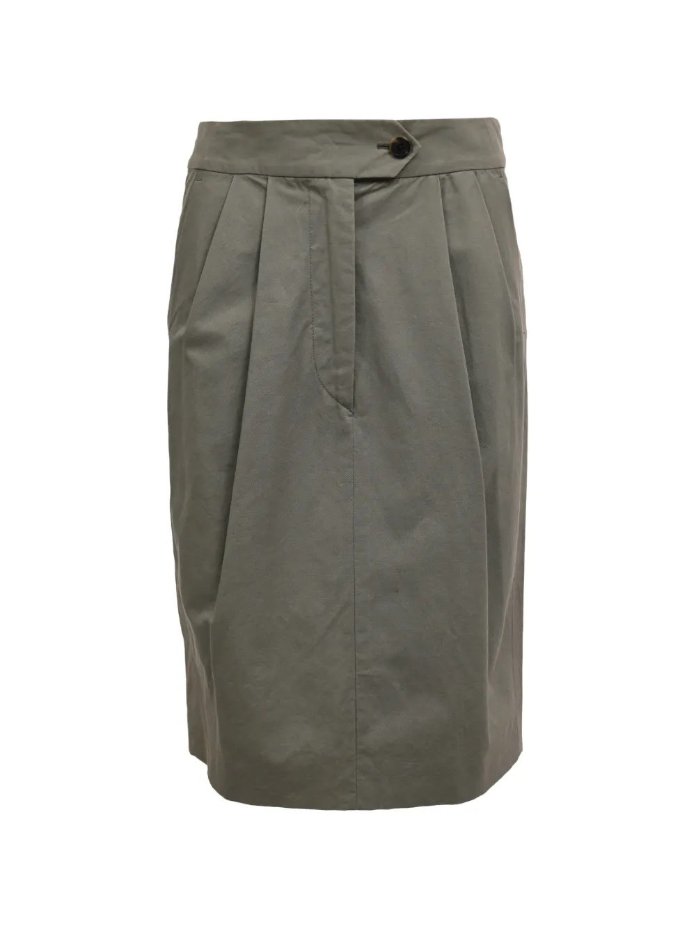 Dries Van Noten Pre-Owned jupe mi-longue à plis - Vert Dries Van Noten Pre-Owned jupe mi-longue à plis - Vert
