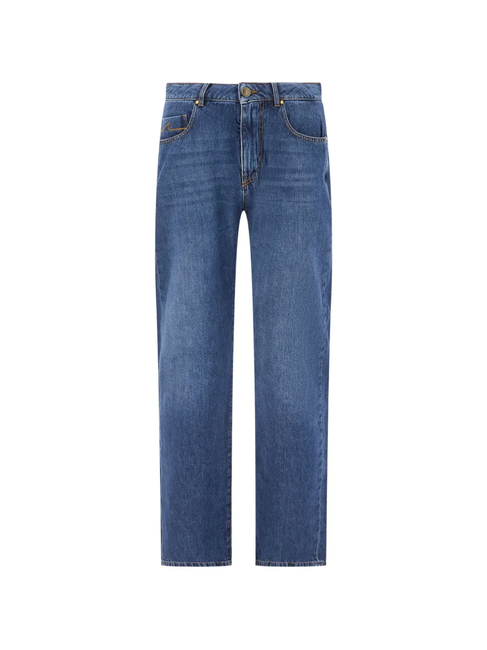 Paul & Shark faded-effect straight-leg jeans - Blu