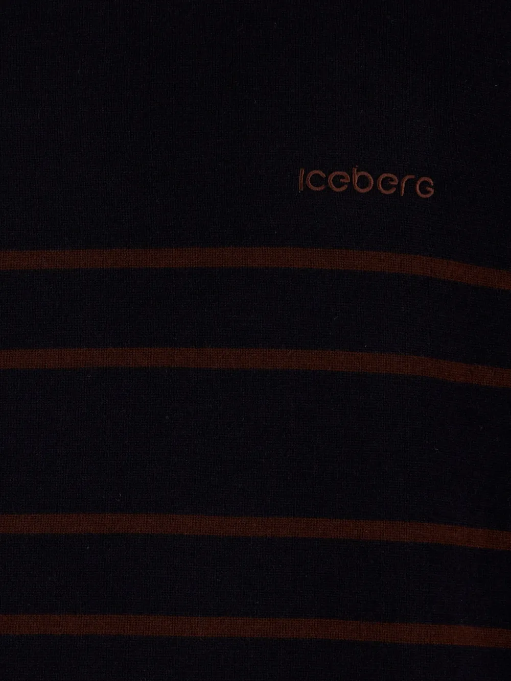 Iceberg striped roll-neck sweater Blauw