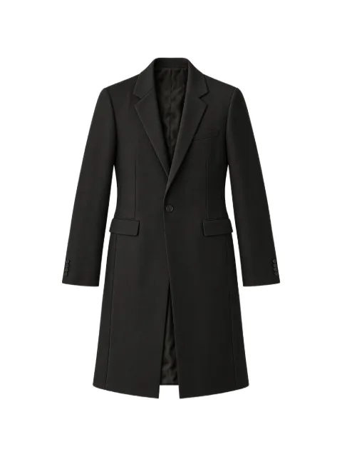 FENDI black Grain de Poudre coat