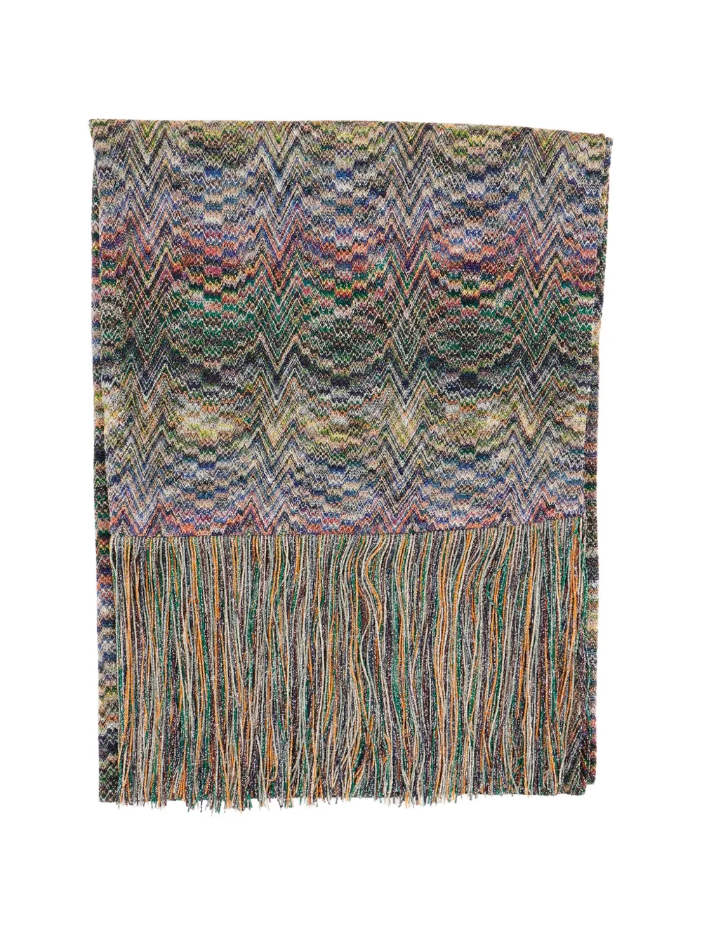 Missoni zigzag fringed scarf