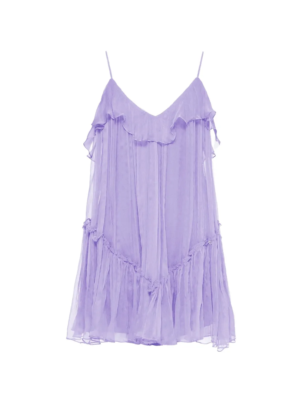 NISSA open-back silk mini dress - Viola