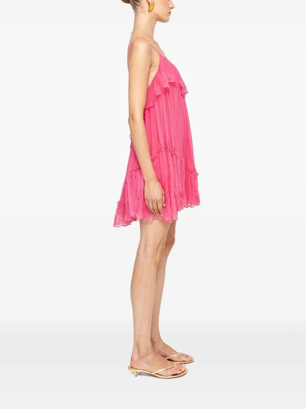 NISSA Mini-jurk met open rug Roze