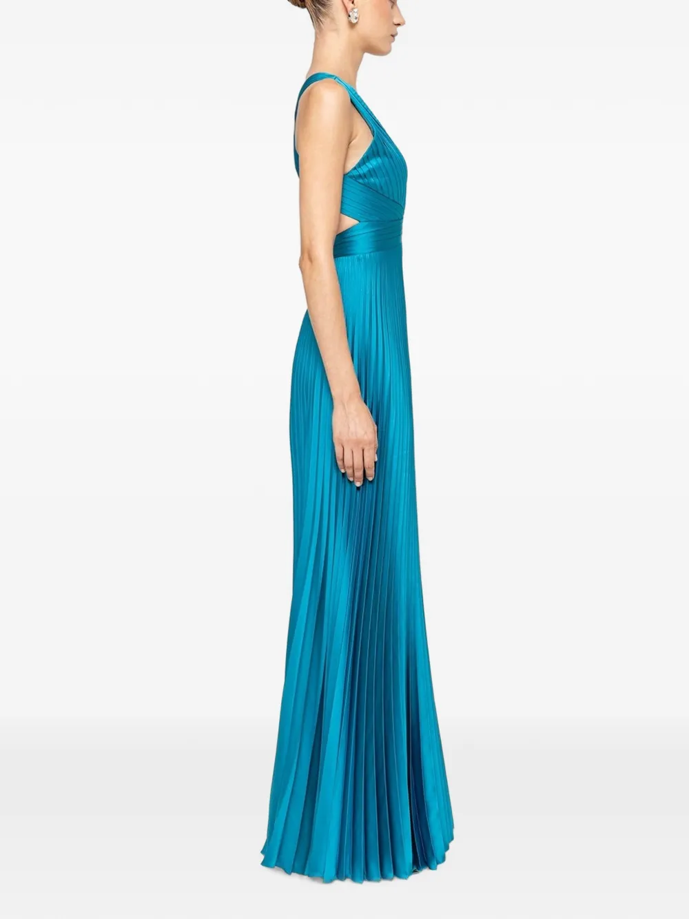 NISSA Satijnen maxi-jurk Blauw