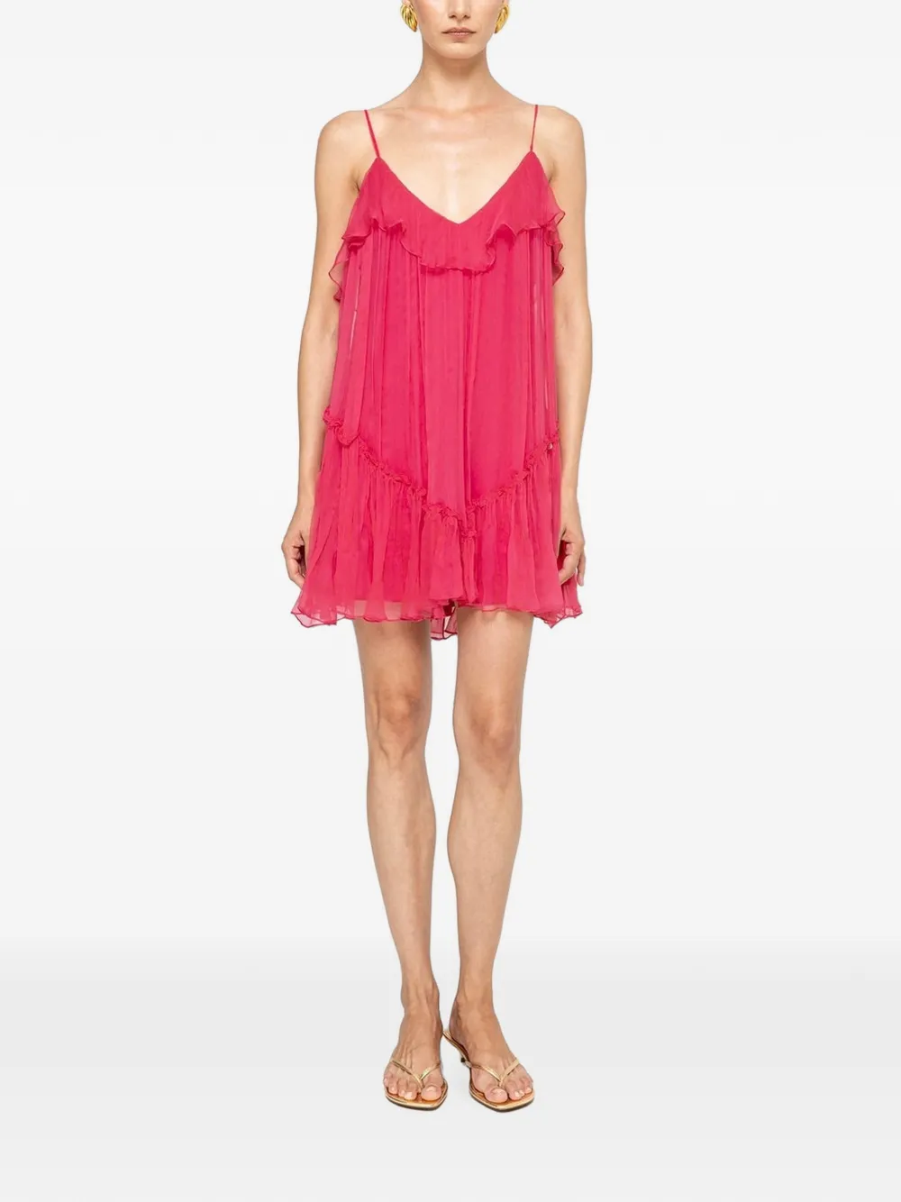 NISSA Mini-jurk met open rug Roze
