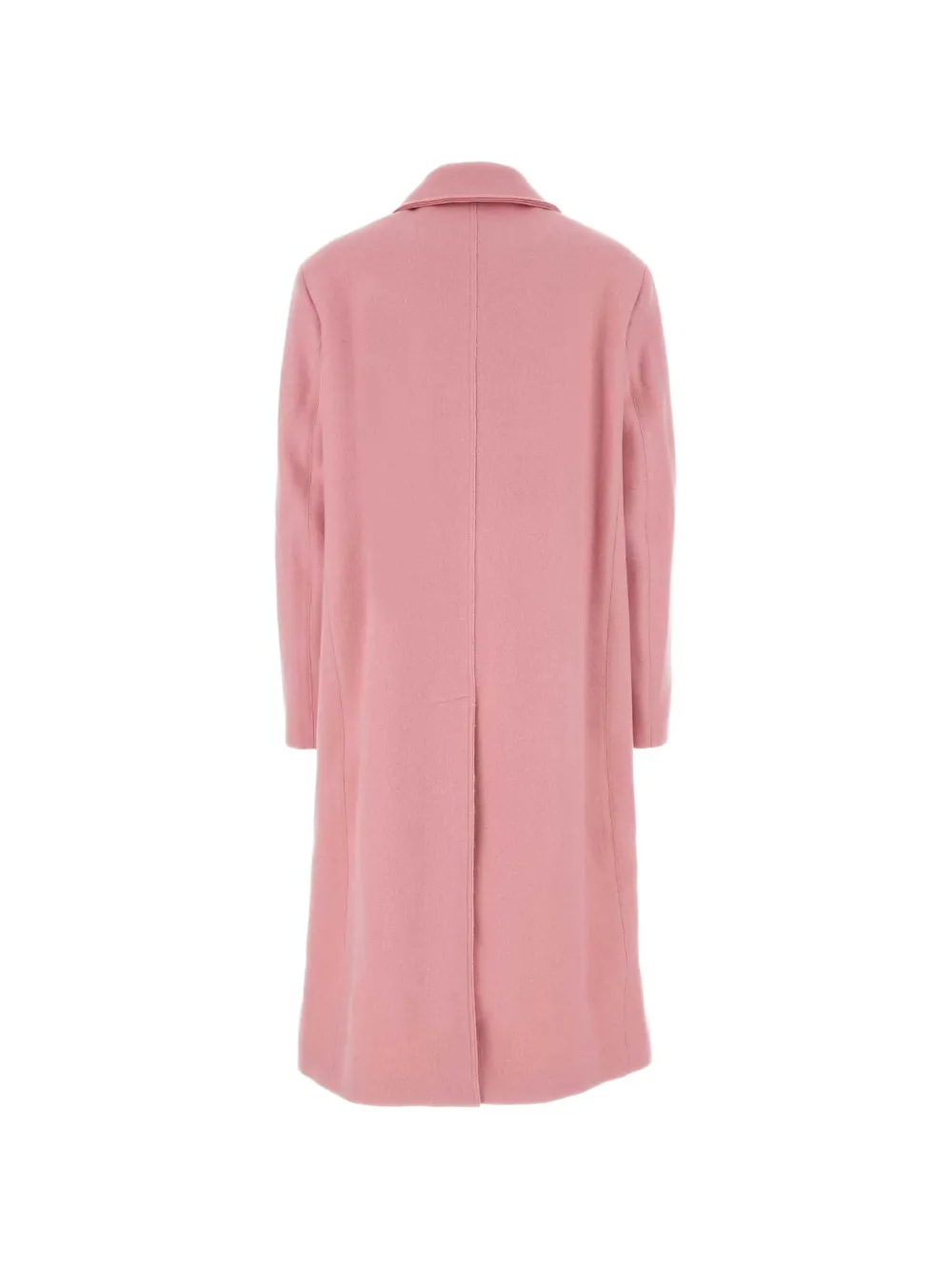 Jil Sander concealed-fastening wool coat Roze