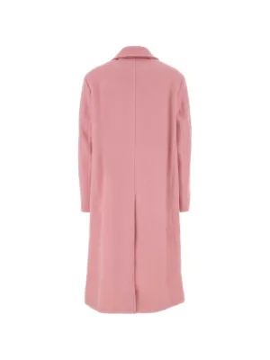 Valentino Garavani Diagonal bow-detail Long Coat | Pink | FARFETCH
