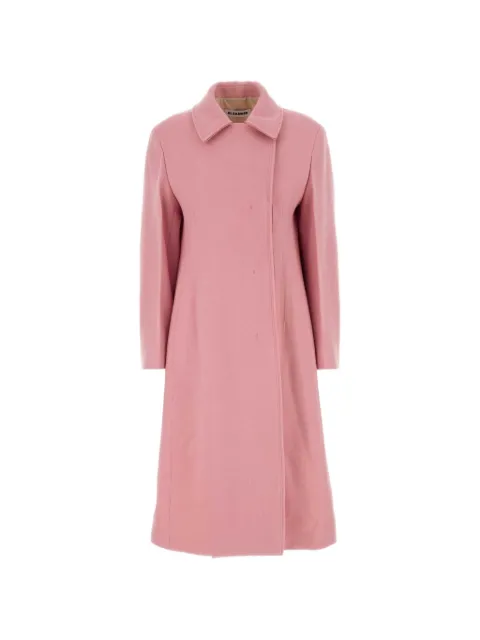 Jil Sander concealed-fastening wool coat