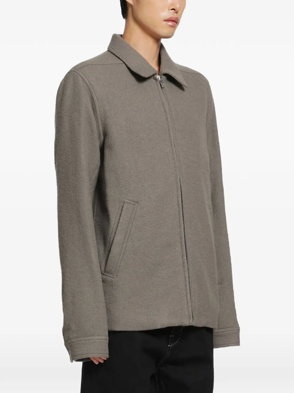 Rick Owens Brad jack met rits Grijs