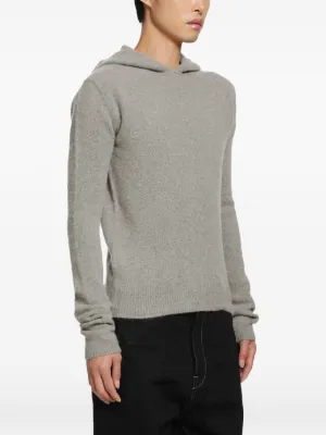 Ann Demeulemeester Bori ribbed-knit henley-neck Sweater | Neutrals