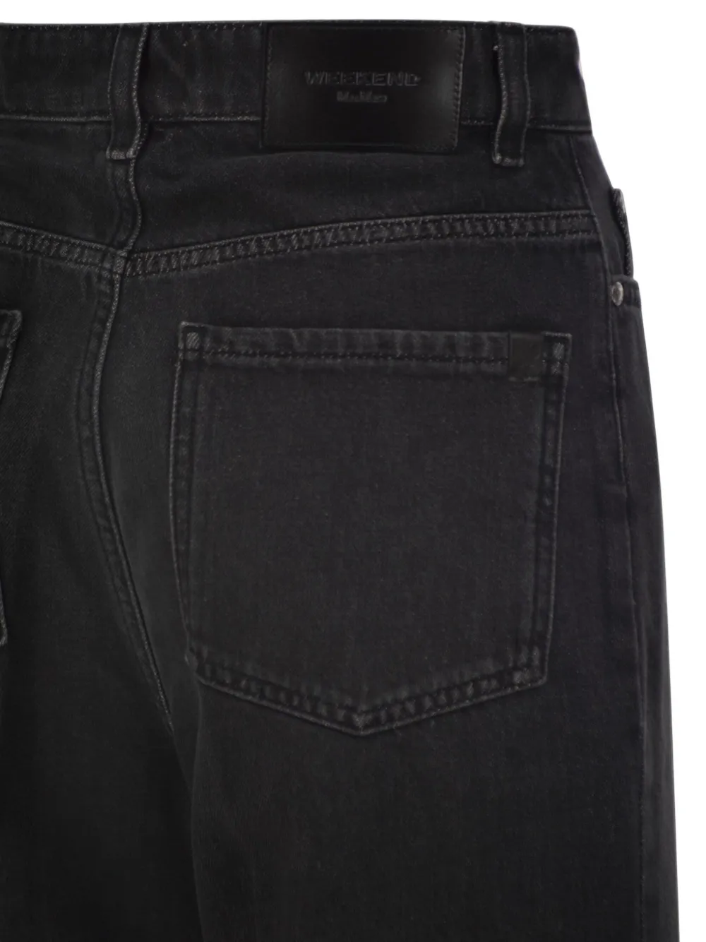 Weekend Max Mara Jeans met wijde pijpen Zwart