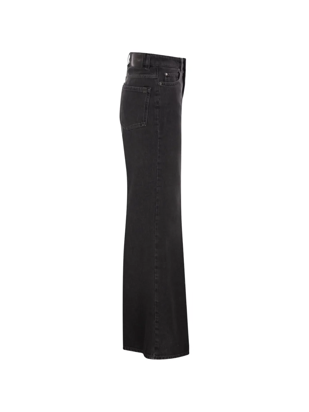 Weekend Max Mara Jeans met wijde pijpen Zwart
