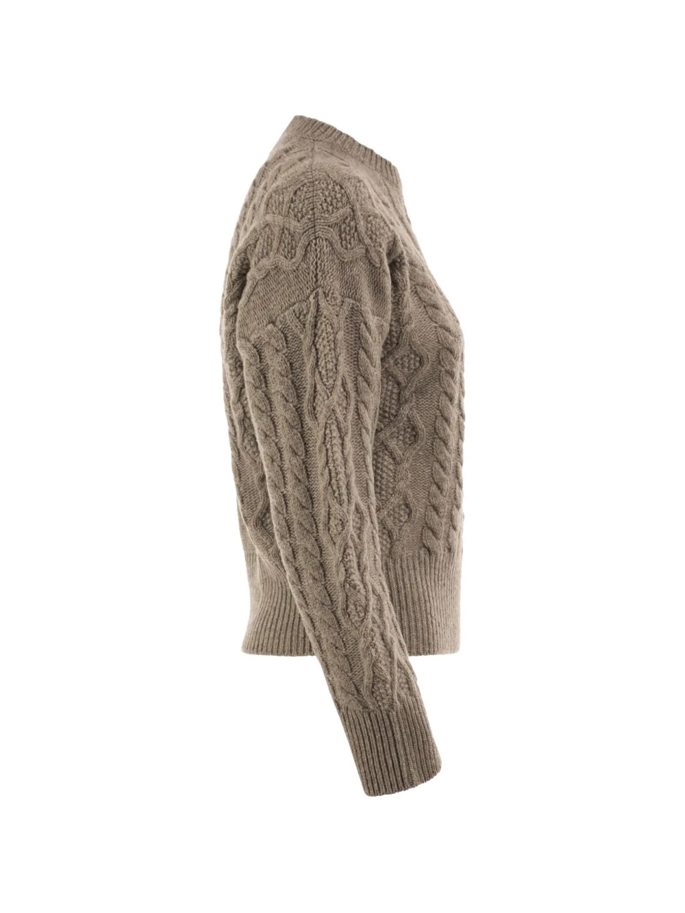 Weekend Max Mara Kabelgebreide trui Bruin