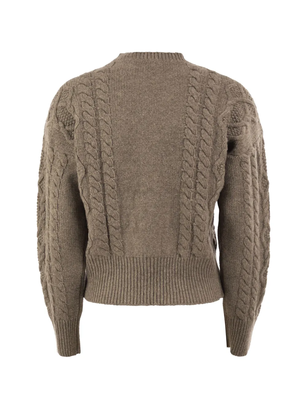 Weekend Max Mara Kabelgebreide trui Bruin
