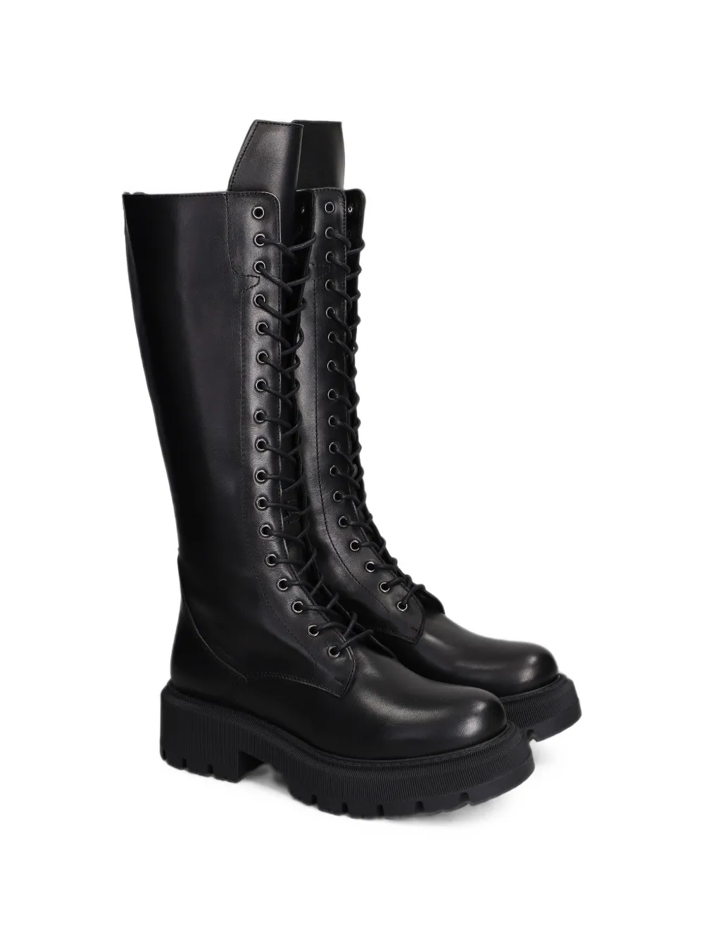 Julie Dee lace-up chunky-sole boots Zwart
