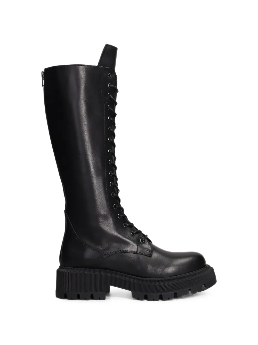 Julie Dee lace-up chunky-sole boots Zwart