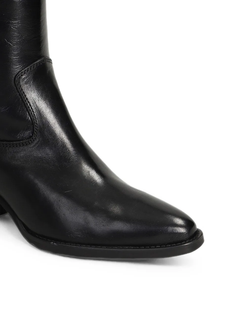 Julie Dee block-heel texan boots Zwart