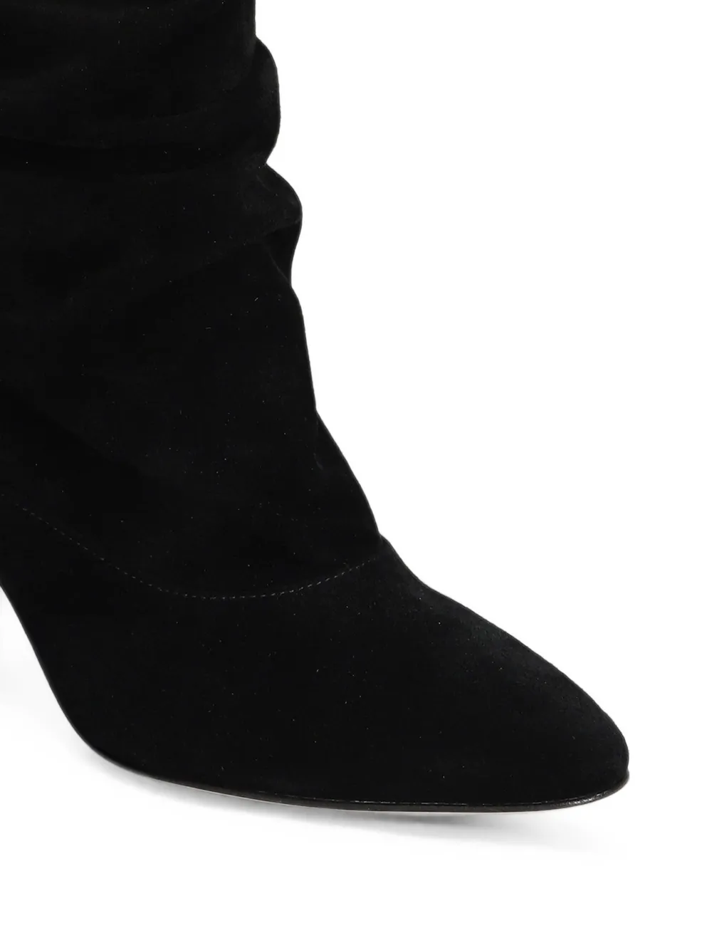 The Seller leather-trim suede ankle boots Zwart